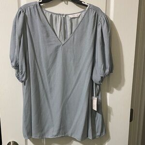 LC Lauren Conrad Soft Blue Blouse